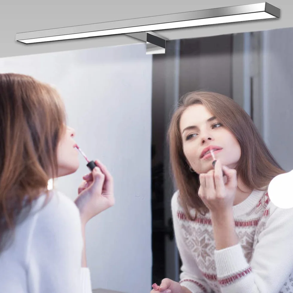 Hommie Lampa LED na lustro łazienka, 60CM wodoodporny włącznik 15W 1200Lm 4000K neutralna biała szafka łazienkowa