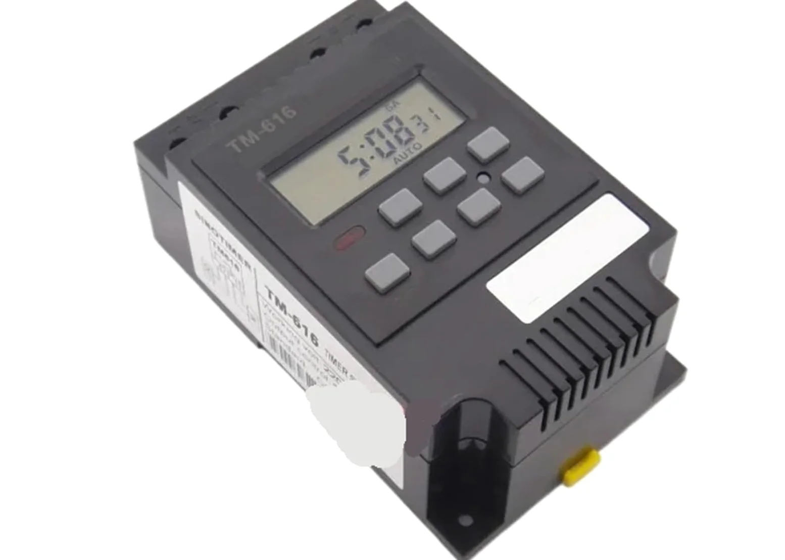 1 sztuka przekaźnik czasowy 30 A, cyfrowy programator czasowy, sterowanie 110 V, 120 V AC, montaż na szynie DIN
