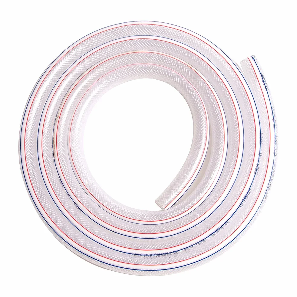QuQuyi Średnica 5/40.6 cm x 1/5.1 cm OD miękka pleciona rura PVC, przezroczysta elastyczna rura z PCW, wąż winylowy, olej wodny, zima, przeciw zamarzaniu i miękki, na cztery pory roku (długość 30 stóp