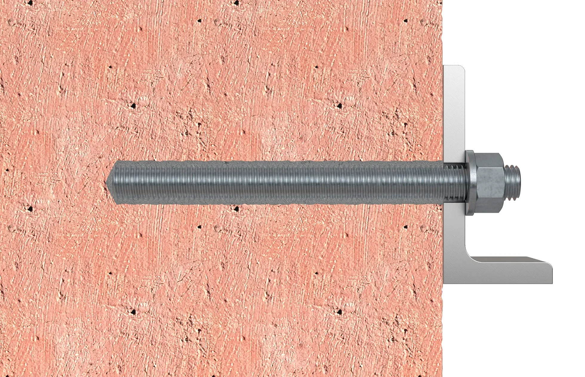 fischer 090451 pręt kotwiący FIS A M 12 x 160 R stal nierdzewna, 10 sztuk, srebrny