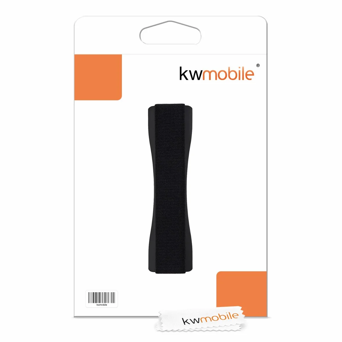 kwmobile Uchwyt na palec do tabletu, samoprzylepny, kompatybilny z tabletami iPad, Samsung Sony, czarny
