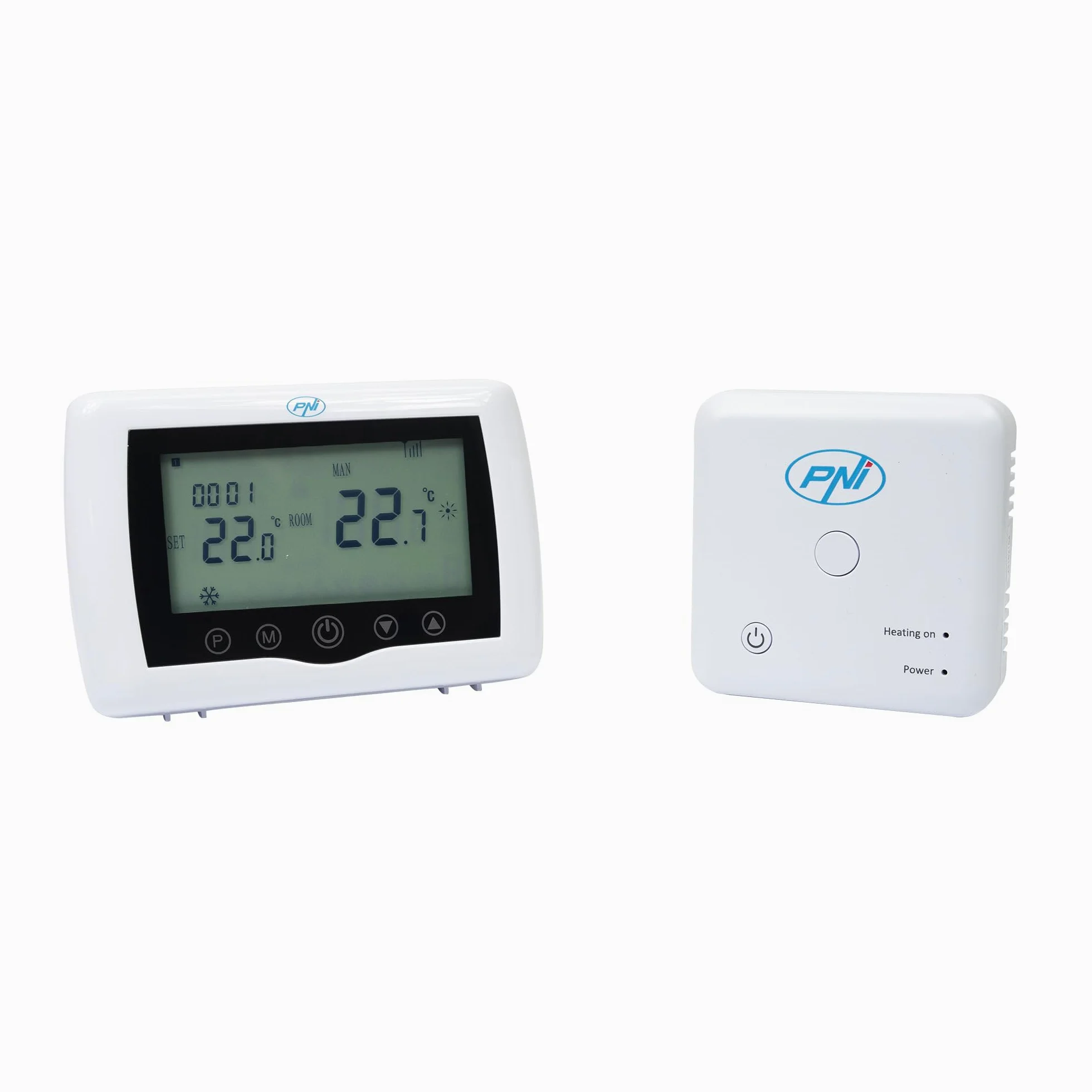 Inteligentny termostat PNI CT36 PRO bezprzewodowy, z WiFi, sterowanie za pośrednictwem aplikacji internetowej TuyaSmart, do elektrowni cieplnych, ogrzewania i chłodzenia w trybie zimowym i letnim