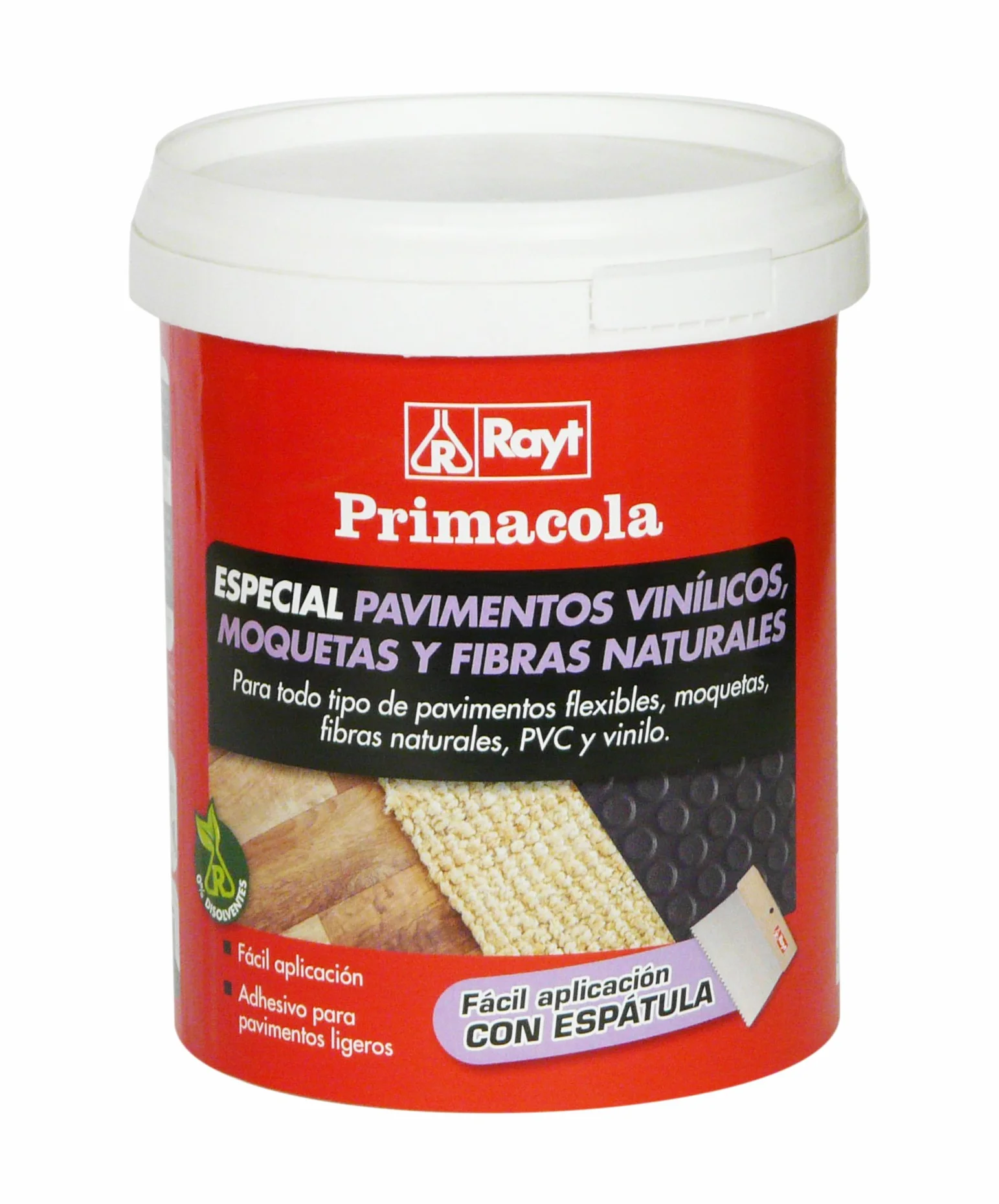 Rayt 524-09 Primacola Plus C-10 jednostronny klej akrylowy do lekkich powłok: dywanów, podłóg PCV, gumy lub gumy o grubości do 4 mm, łatwa aplikacja za pomocą szpatułki 1 kg