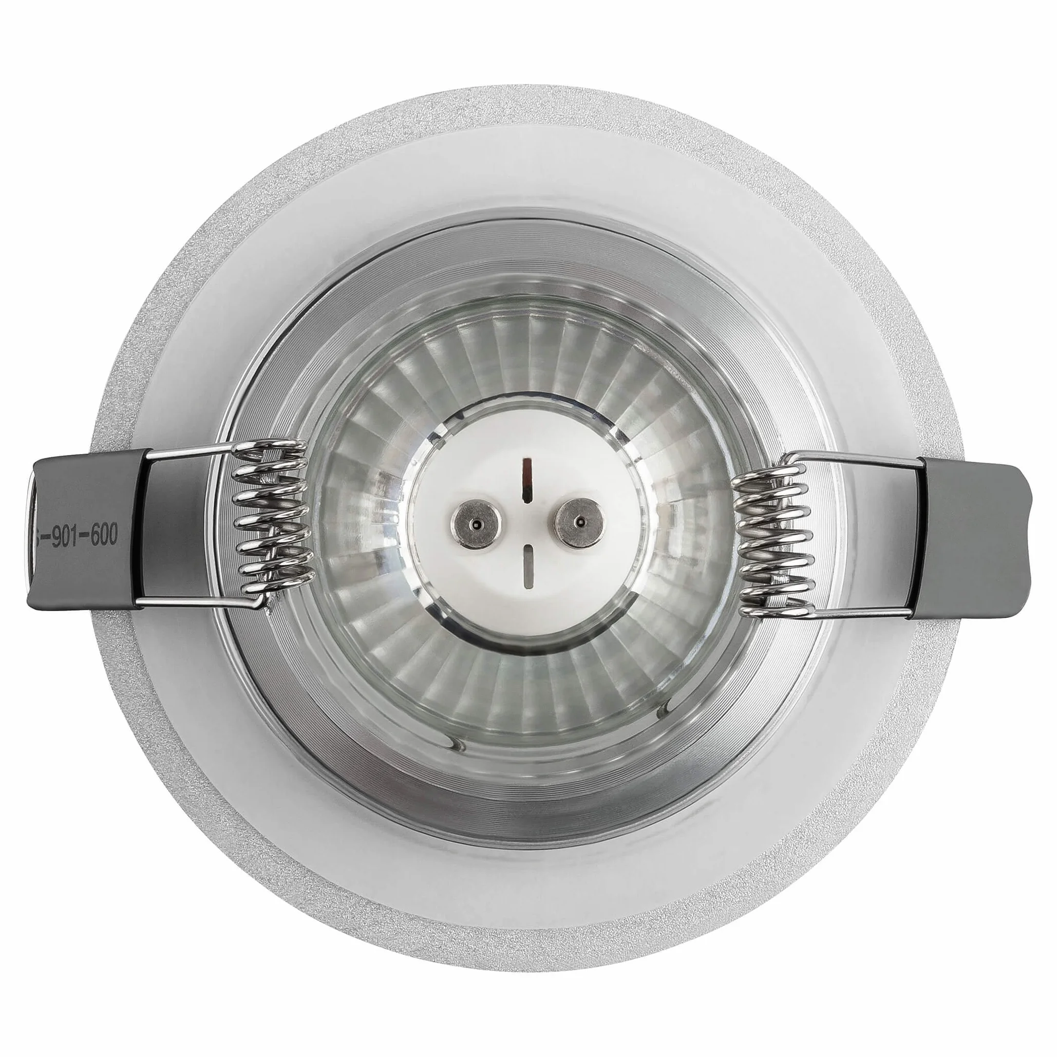 SEBSON Obudowa do reflektora wpuszczanego łazienka IP44 z oprawą GU10 LED Halogen 230 V - rama montażowa aluminiowa, średnica otworu 70 mm (67-83 mm) do montażu lamp sufitowych - zestaw 6 sztuk