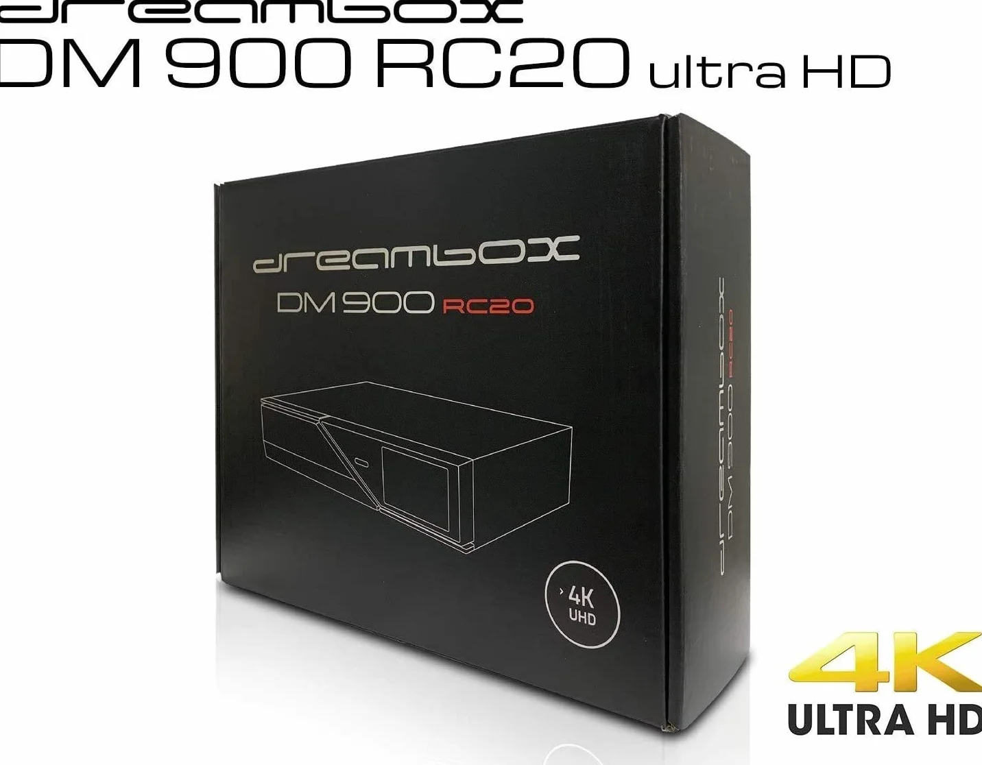 Dreambox DM900 RC20 UHD 4K 2X DVB-S2X / 1x DVB-C/T2 potrójny tuner MS E2 Linux PVR gotowy odbiornik