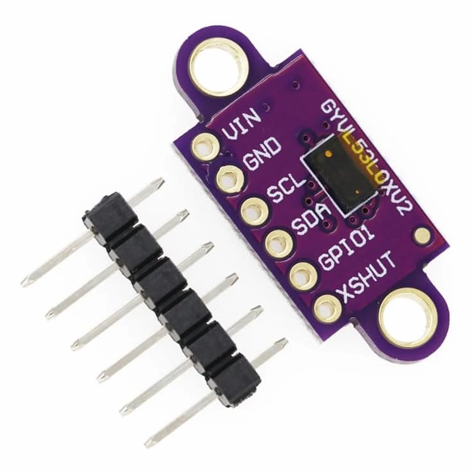 GERUI 4 sztuki VL53L0X Time-of-Flight czujnik odległości, pomiar lotu ToF Laser Range Finder 940 nm, moduł wykrywania laserowego portu szeregowego, wyjście PWM, 4 sztuki.