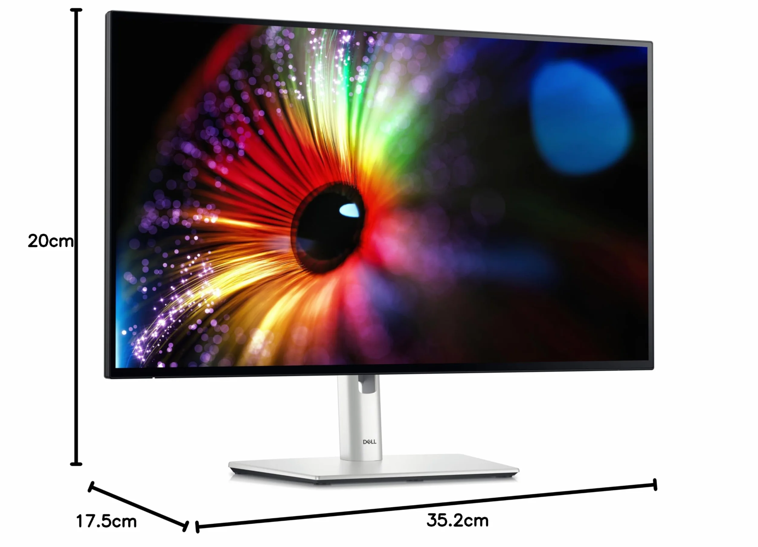 Dell U2724D UltraSharp 27-calowy monitor QHD (2560 x 1440), 120 Hz, IPS Black, 5 ms, 98% DCI-P3, 2X USB-C, 2X DisplayPort, HDMI, 3 x USB, srebrny