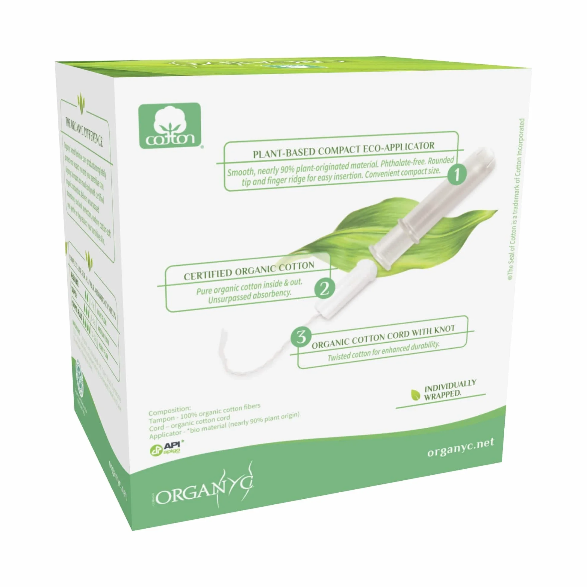 ORGANYC Tampones Super Con Aplicador Compact tabletki 16