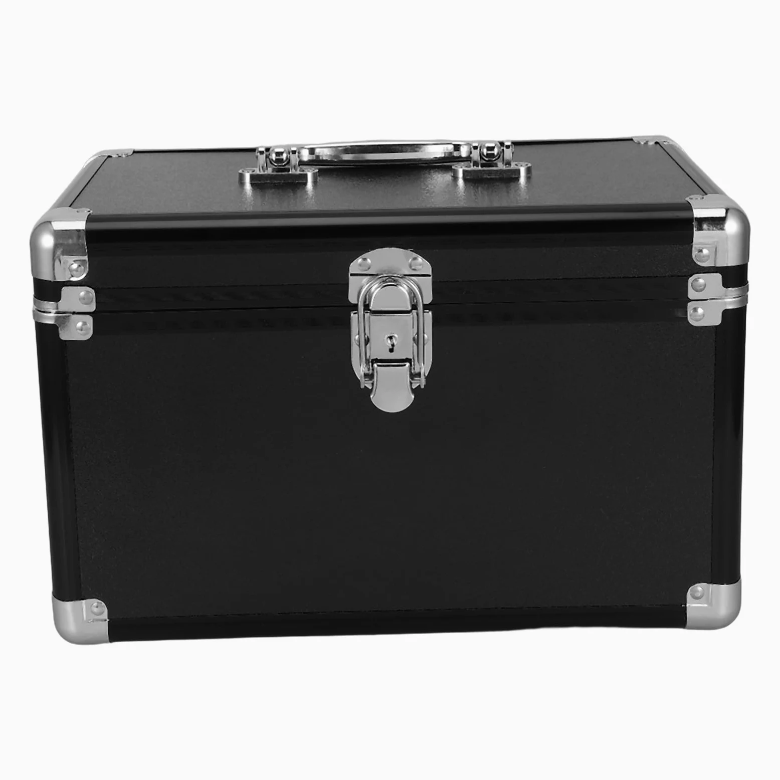 KICHOUSE Wielofunkcyjne pudełko do przechowywania z uchwytem - przenośna skrzynka narzędziowa z 2 przegrodami - aluminiowa rama, etui do prac rękodzielniczych - organizer na przybory do szycia,