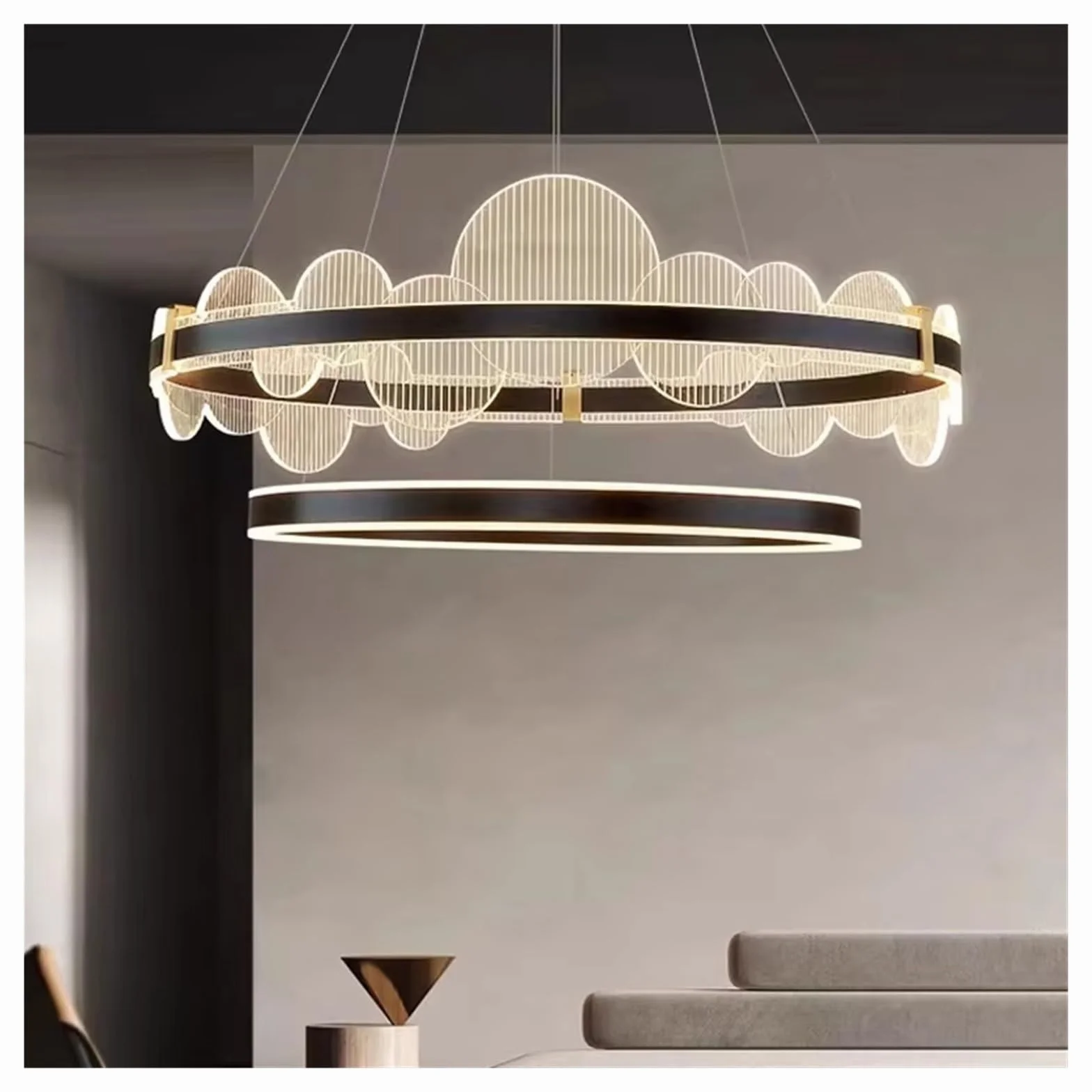 Nowoczesne żyrandole do dekoracji wnętrz lampy wiszące LED salon jadalnia oświetlenie wewnętrzne wiszące piękne oświetlenie
