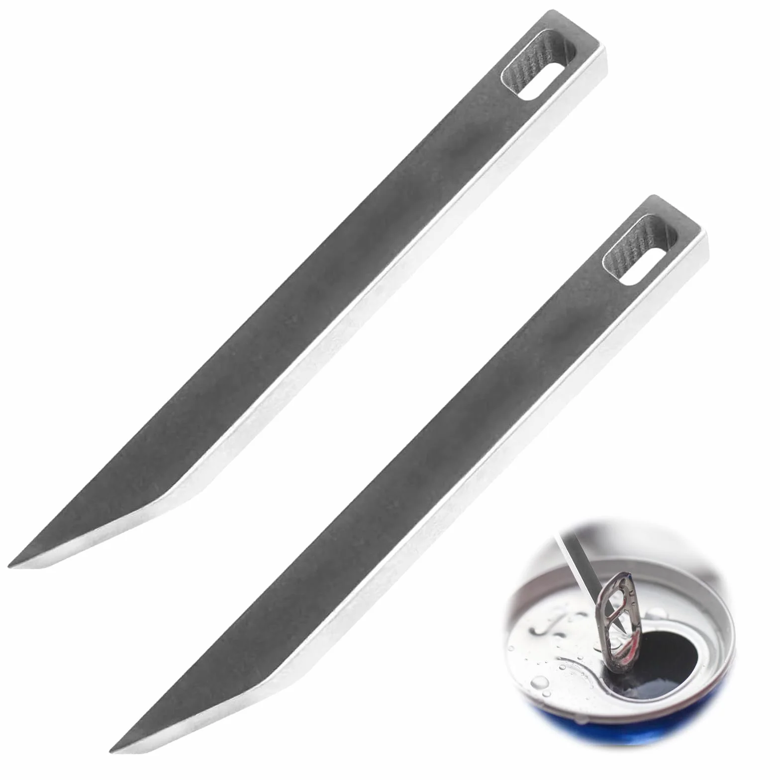 2 sztuki sztangi z nerki ze stali nierdzewnej, Mighty Mini Bar, Ultra Minimalist Slim Prybar Multitool, Przenośne Multitool EDC Getriebe, Brelok Pry Tool