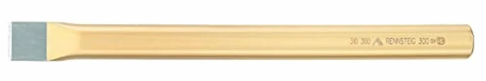 Dłuto, dłuto płaskie (długość: 200 mm, szerokość: 24 mm, lakierowane, płaskie owalne 23 x 13 mm, DIN 6453) 310 200 1