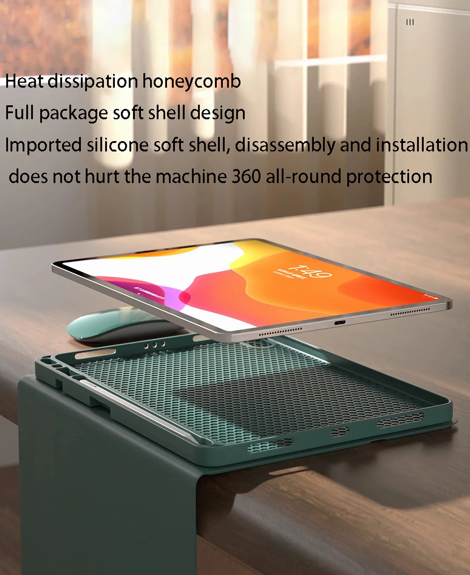 Etui Klawiatura Samsung Galaxy Tab S8 Ultra 14.6 X900/X906 Bezprzewodowa z Touchpadem i Uchwytem na S Pen, Różowy