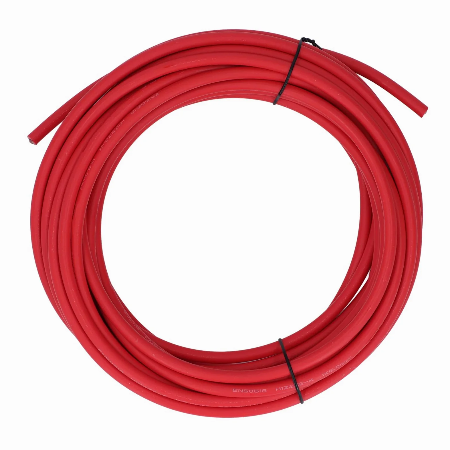 Przewód Panelu Słonecznego Kabel PV 6 mm² Miedź Cynowana XLPE Dwuwarstwowa Izolacja Odporność na korozję w Wysokich i Niskich Temperaturach Znamionowych 1500 V dla Falownika Panelu
