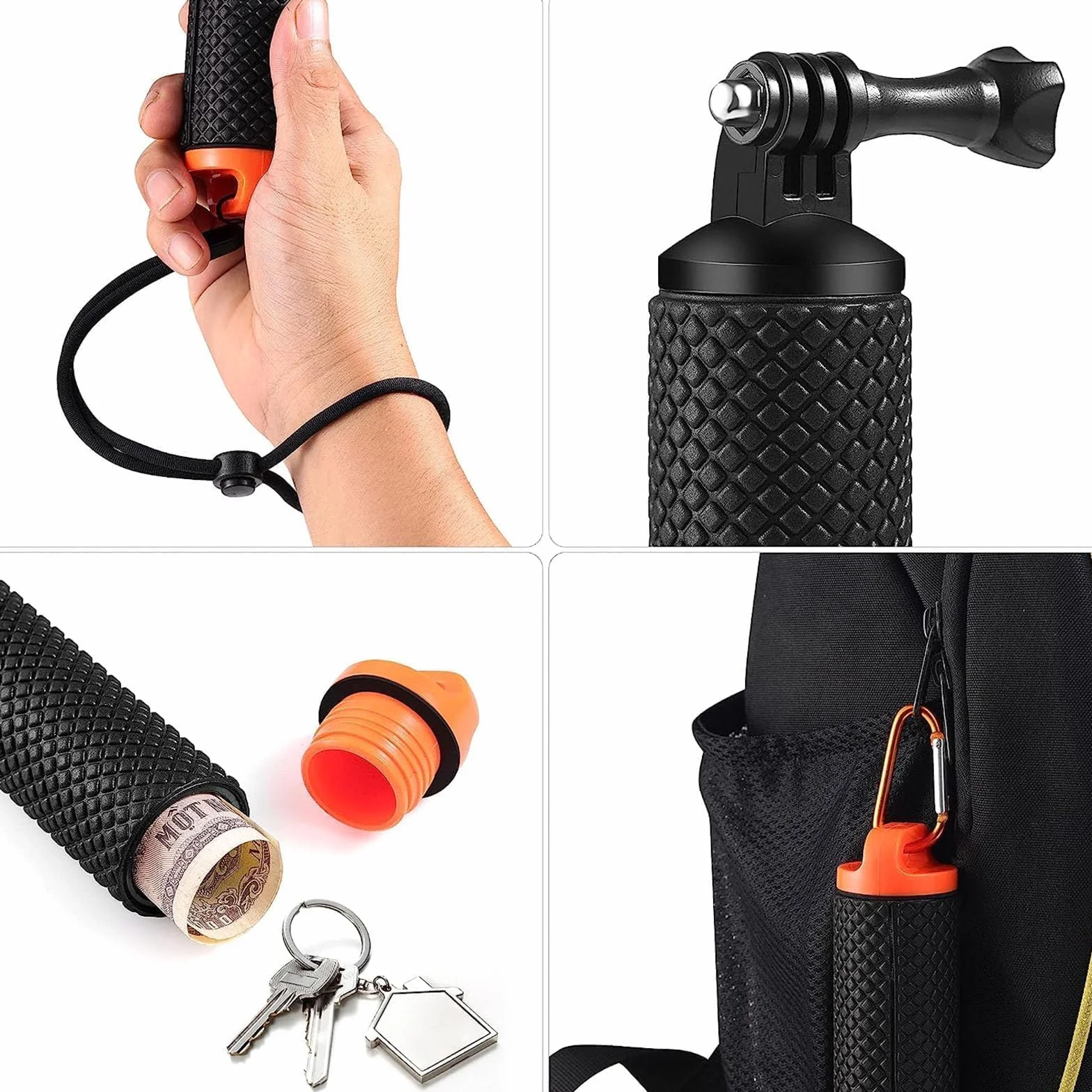 Wodoodporny pływający uchwyt ręczny Monopod do telefonu i kamery akcji kompatybilny z GoPro Hero SJCAM Fusion Insta360