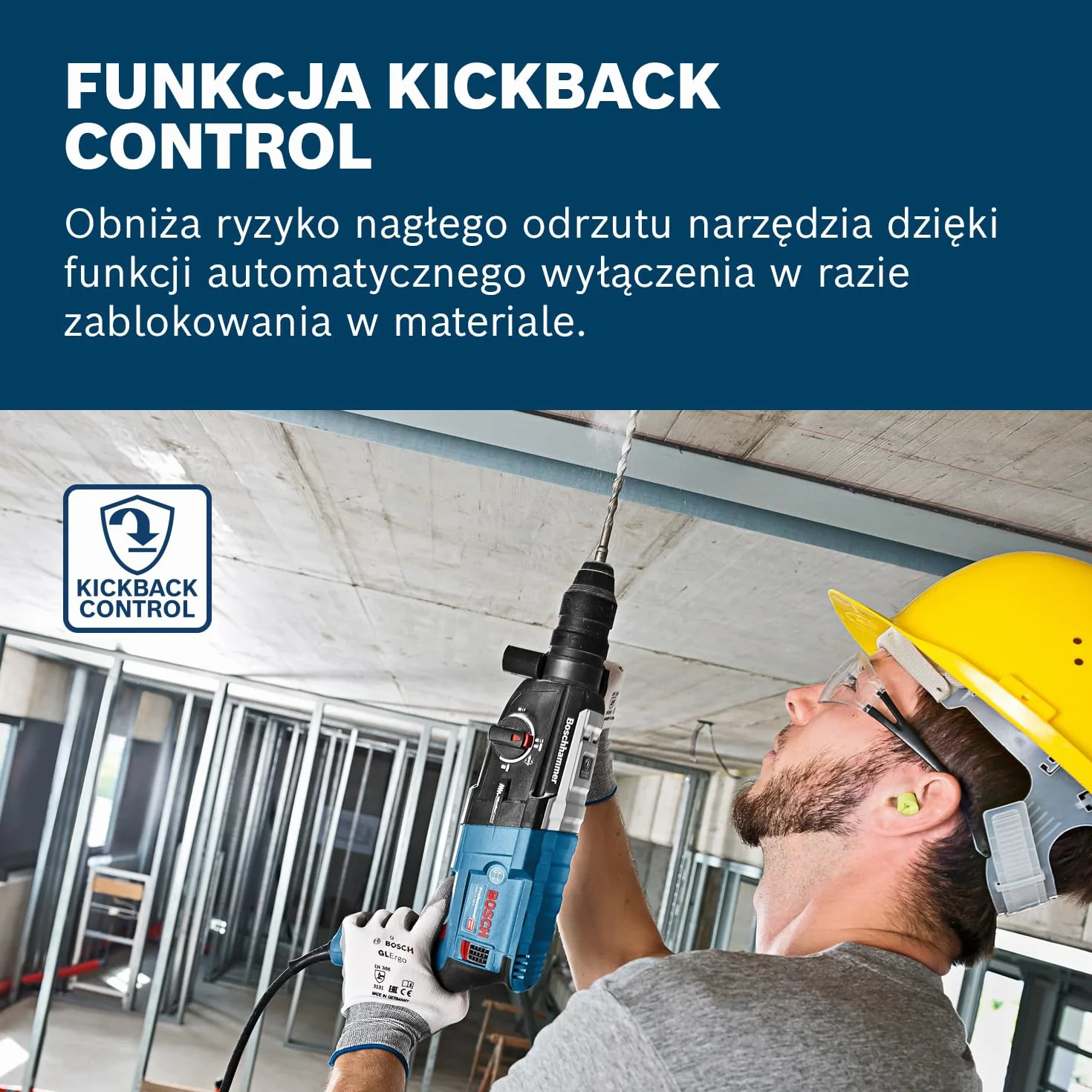 Bosch Professional: młot udarowo-obrotowy GBH 2-28 F (880 W, nominalna prędkość obrotowa 0 – 900 min-1, wymienny uchwyt SDS plus, ogranicznik głębokości, walizka)