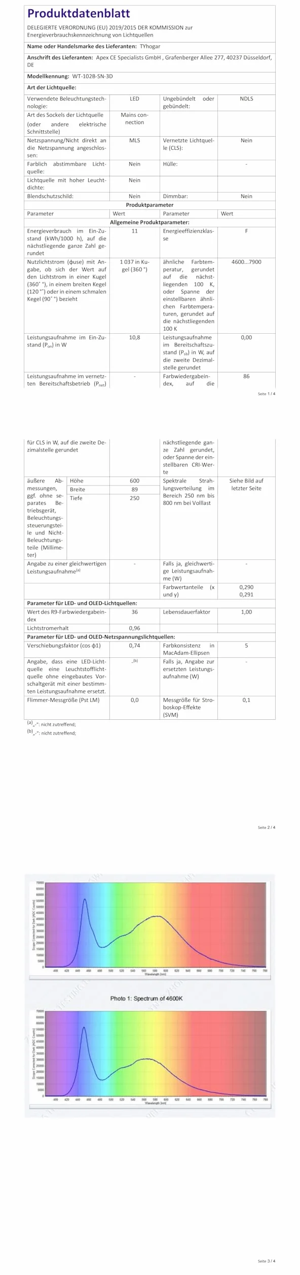 Mosiężna lampa ścienna LED 8W IP44 40cm 3000K z przełącznikiem regulowane ramię