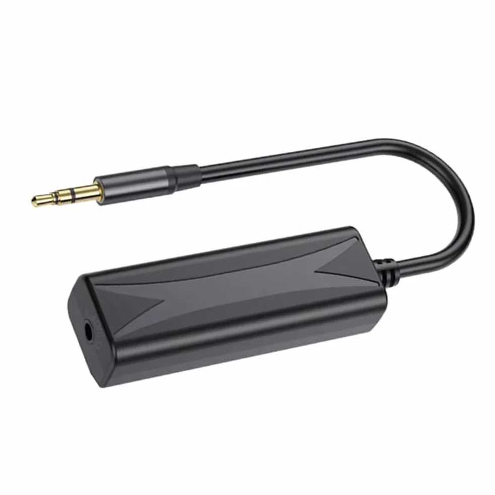 3,5 mm AUX Audio Filtr Przeciwzakłóceniowy Pętli Uziemienia Isolator Redukcji Szumów do Domowego Systemu Stereo Samochodowego