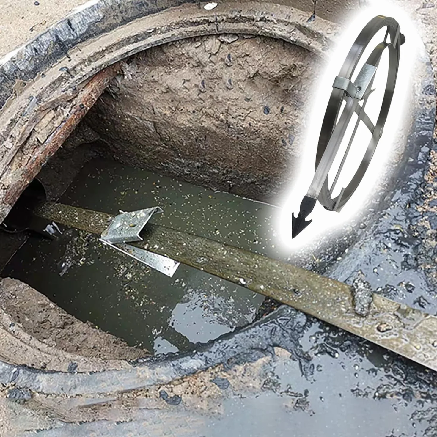 Drain Unblocker – elastyczny wąż do rur studniowych(W 3cm/1.2'',L 20m)