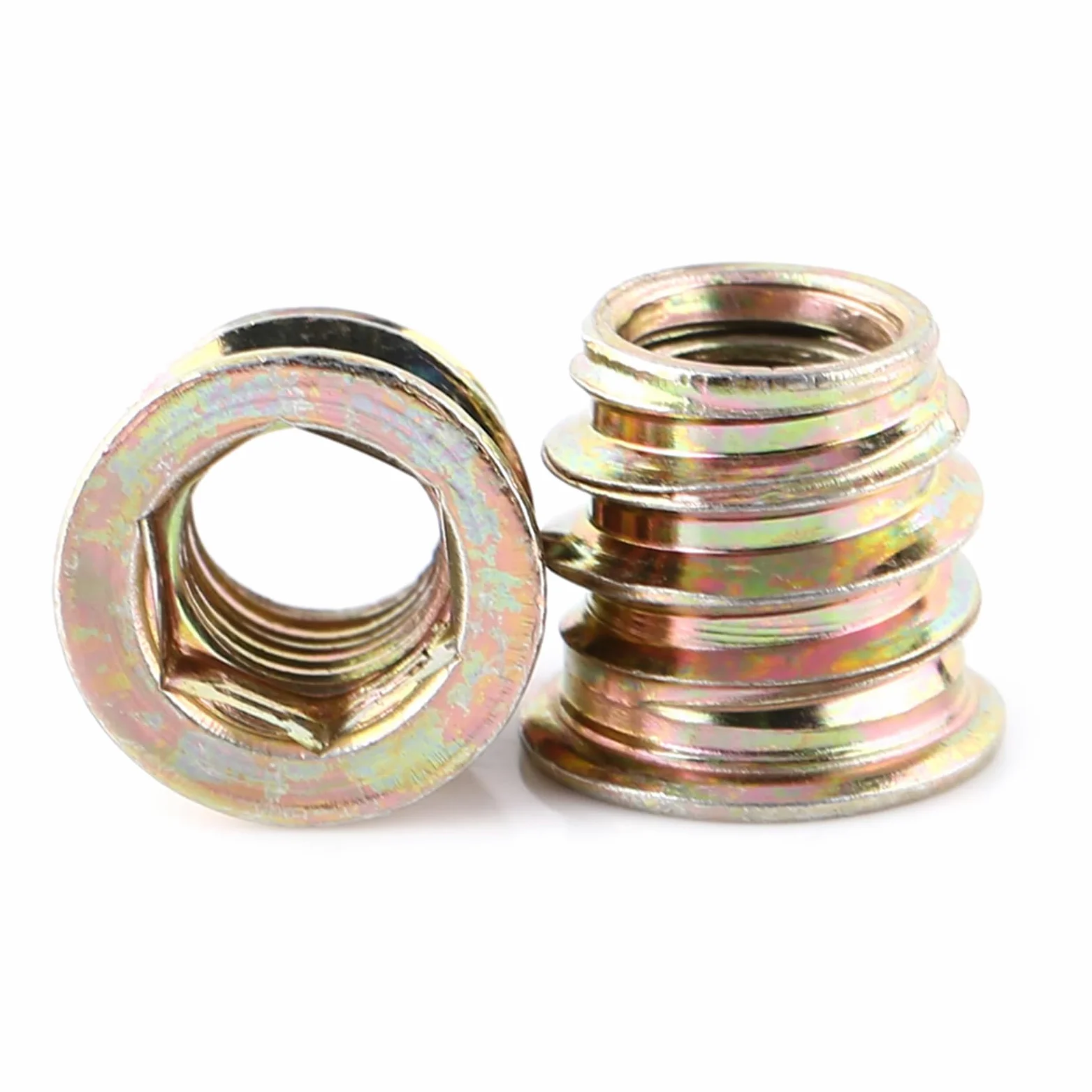 Wakects Heks Drive Naker, 20pc Trwały nakrętkę Wkładki do Drewna do Obróbki Drewna (M8*13 mm)