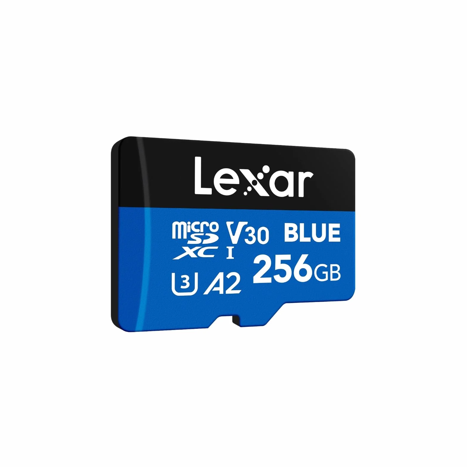 Lexar Karta Micro SD Niebieska 256GB, do 160 MB/s Odczyt, karta microSDXC UHS-I, Klasa 10, U3, V30, A2, Full-HD i 4K Wideo, karta pamięci wysokiej prędkości dla smartfonów/tabletów/kamer akcji