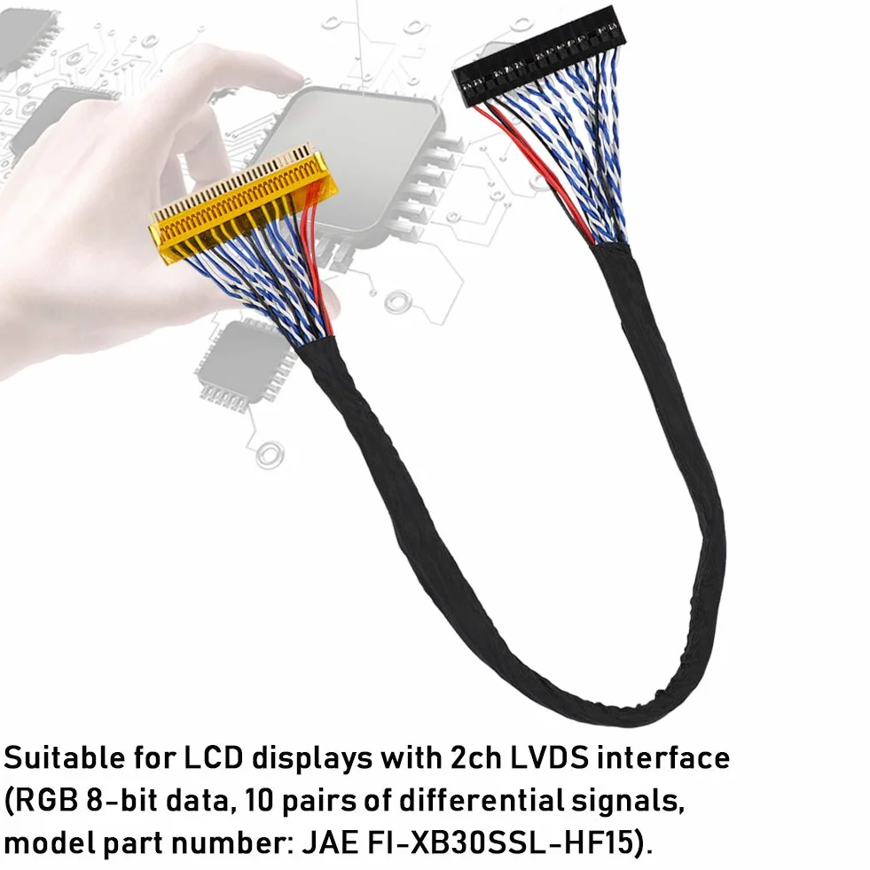 Trwały kabel LVDS, materiał PC 30-pinowy kabel LVDS, do konserwacji