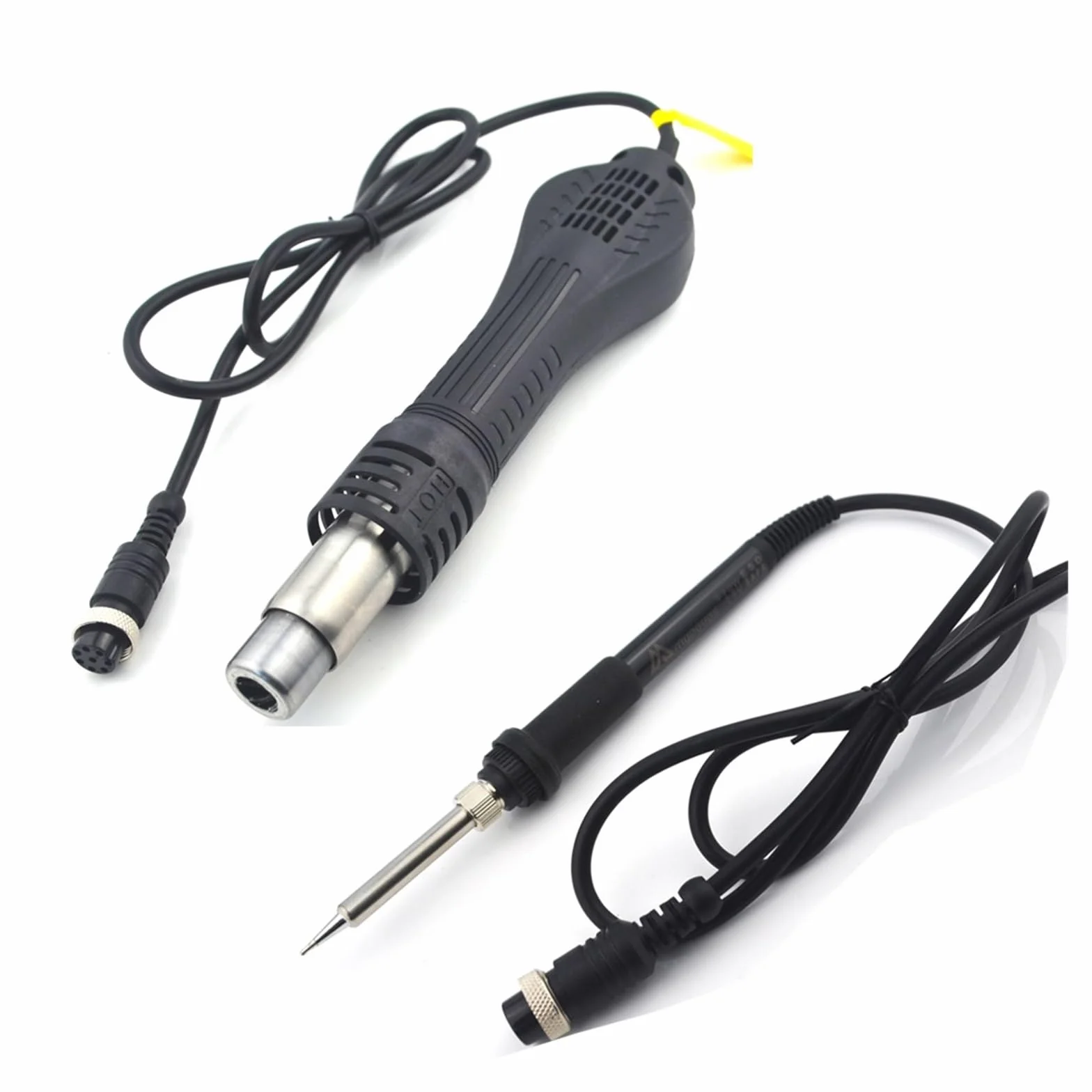 800 W 2 1 Cyfrowa Stacja Lutownicza ESD Hot Air Gun Spawanie Lutownicą Do Rozlutowywania SMD Szybkie Nagrzewanie(8588D TOOL SET 4)