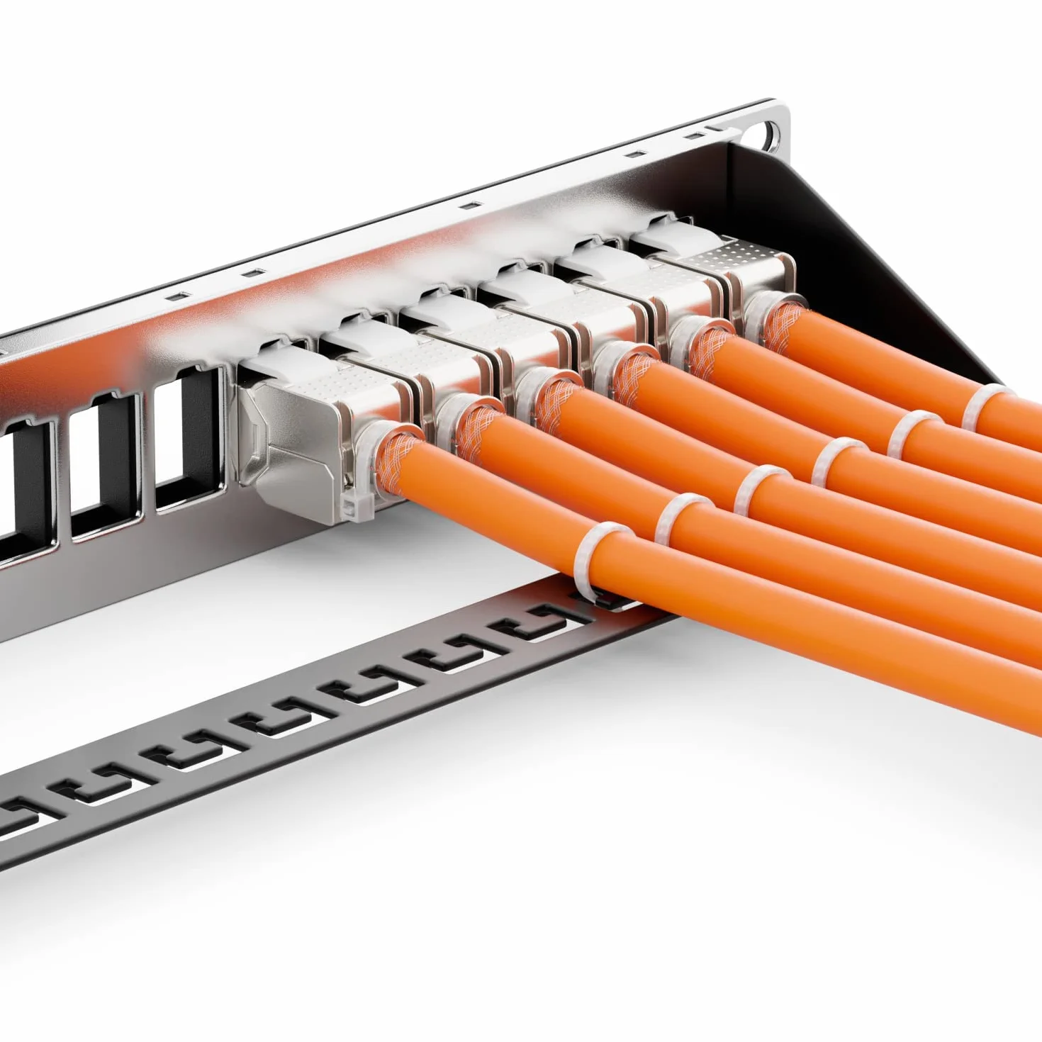 deleyCON 24x Moduł Keystone CAT 6a Jack - Gniazdo RJ45 z Pełnym Ekranowaniem STP Montaż Zatrzaskowy bez Użycia Narzędzi Kabel Surowy CAT 500Mhz 10GBit/s
