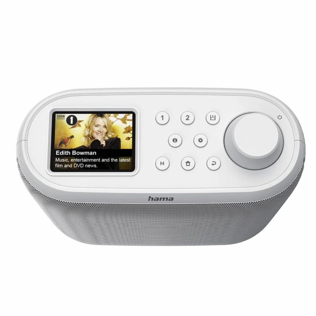 Hama DIR400 radio cyfrowe DAB+ Bluetooth FM Wi-Fi 2,4/5 GHz montaż podszafkowy biały