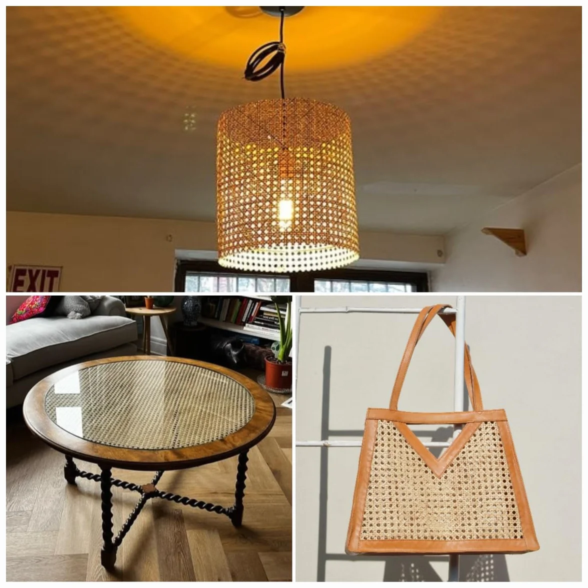 Naturalna kratka wiklinowa szerokość 80 cm na metry - rattanowa rolka 80 x 150 cm - duży rozmiar do mebli i tapicerki krzeseł