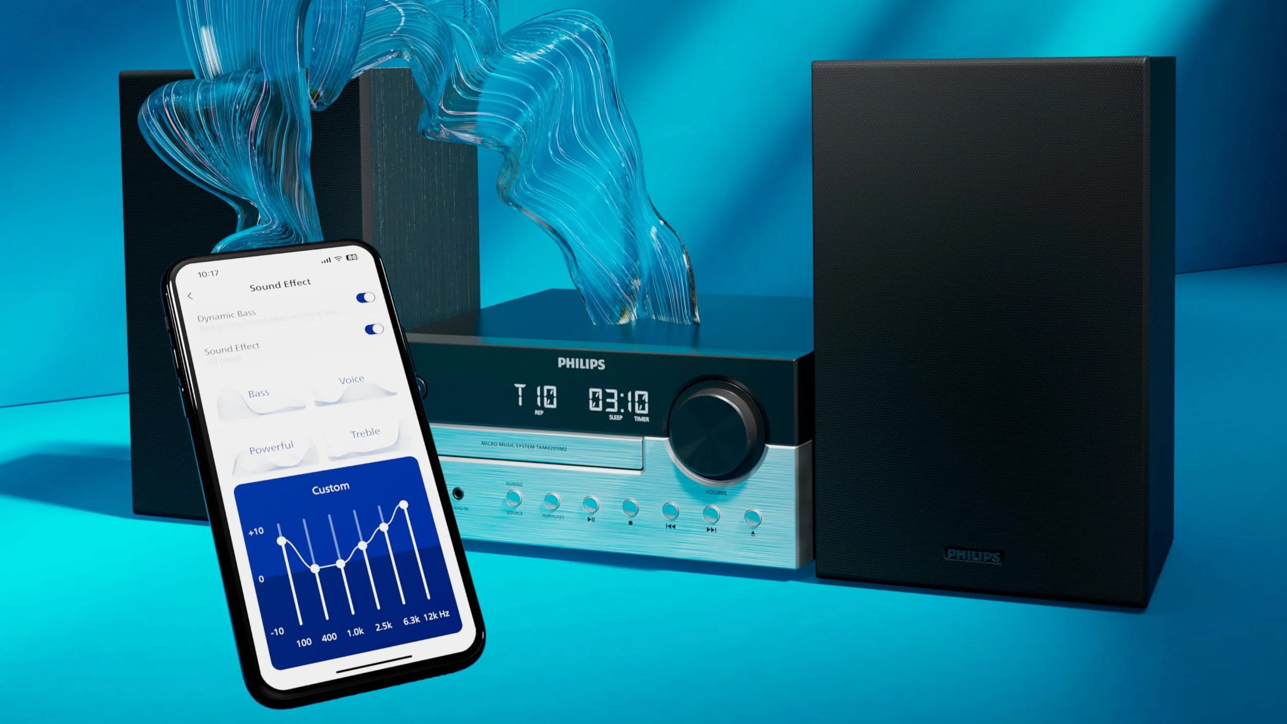 Philips TAM4205M2 Micro Hi-Fi System 80 W Bass Reflex CD FM USB Bluetooth 5.4 Auracast