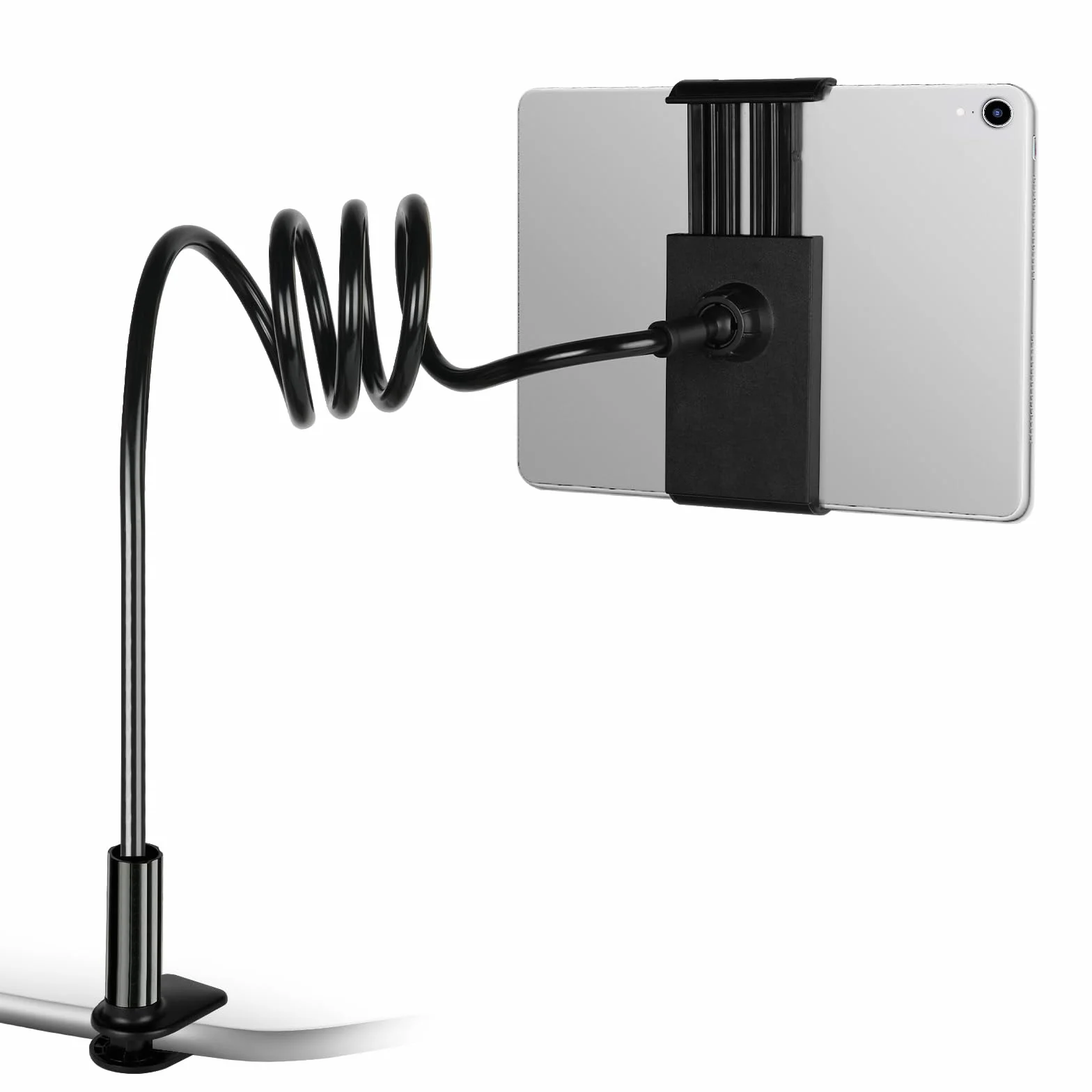 flintronic Uchwyt na tablet z gęsią szyją, regulowany elastyczny uchwyt na tablety uchwyt na stół, leniwy uchwyt na ramię, stojak na telefon kompatybilny z iPad Air Pro mini, iPhone, przełącznik