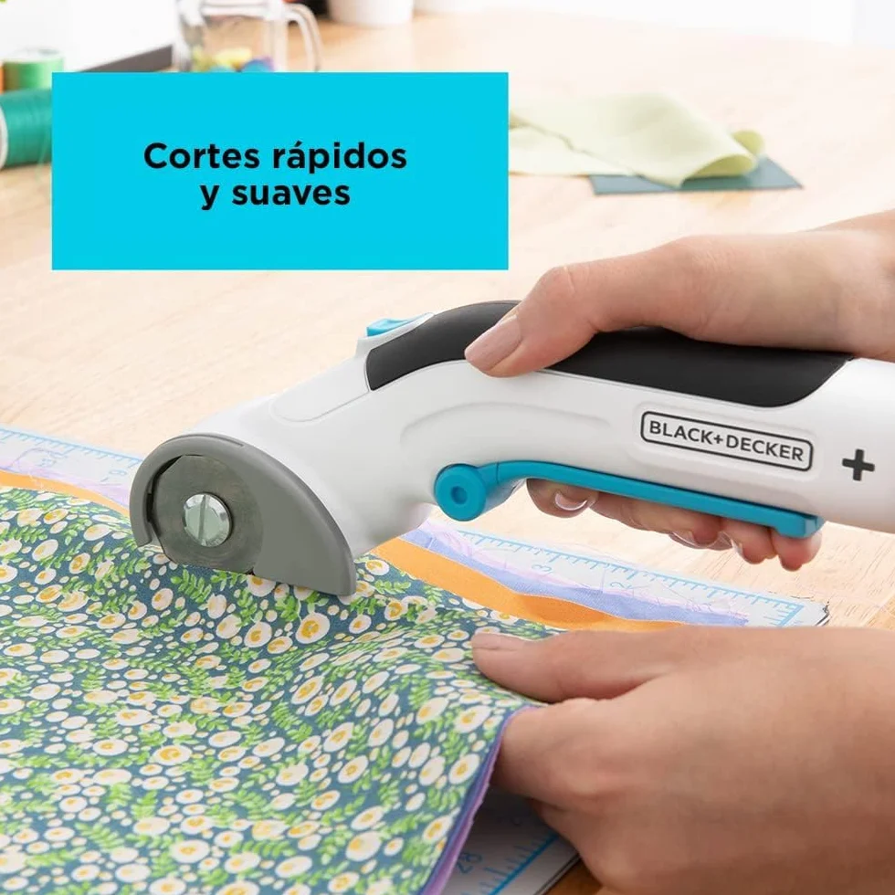 BLACK+DECKER 3,6 V uniwersalna krajalnica akumulatorowa (bezprzewodowa, obrotowa krajarka do precyzyjnego cięcia w materiale, papierze, tekturze, tworzywie sztucznym, z samoostrzącym się ostrzem