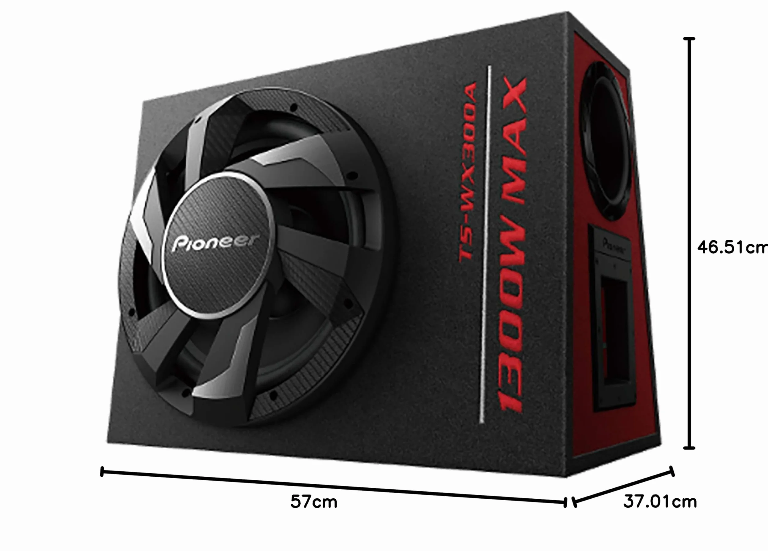 Pioneer TS-WX300A subwoofer samochodowy aktywny 1300 W