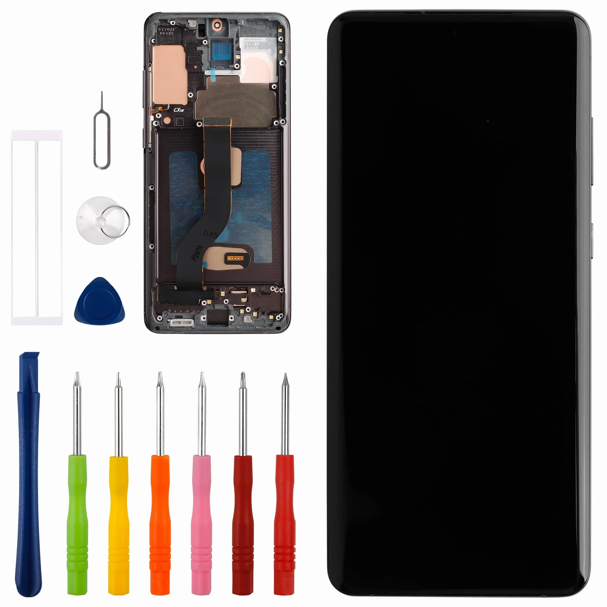Zamiennik wyświetlacza OLED kompatybilny z Galaxy S20 Plus / S20+ [6,7"] SM-G985, SM-G985F, SM-G985F/DS LCD Touch Screen z funkcją zestawu narzędzi linii papilarnych
