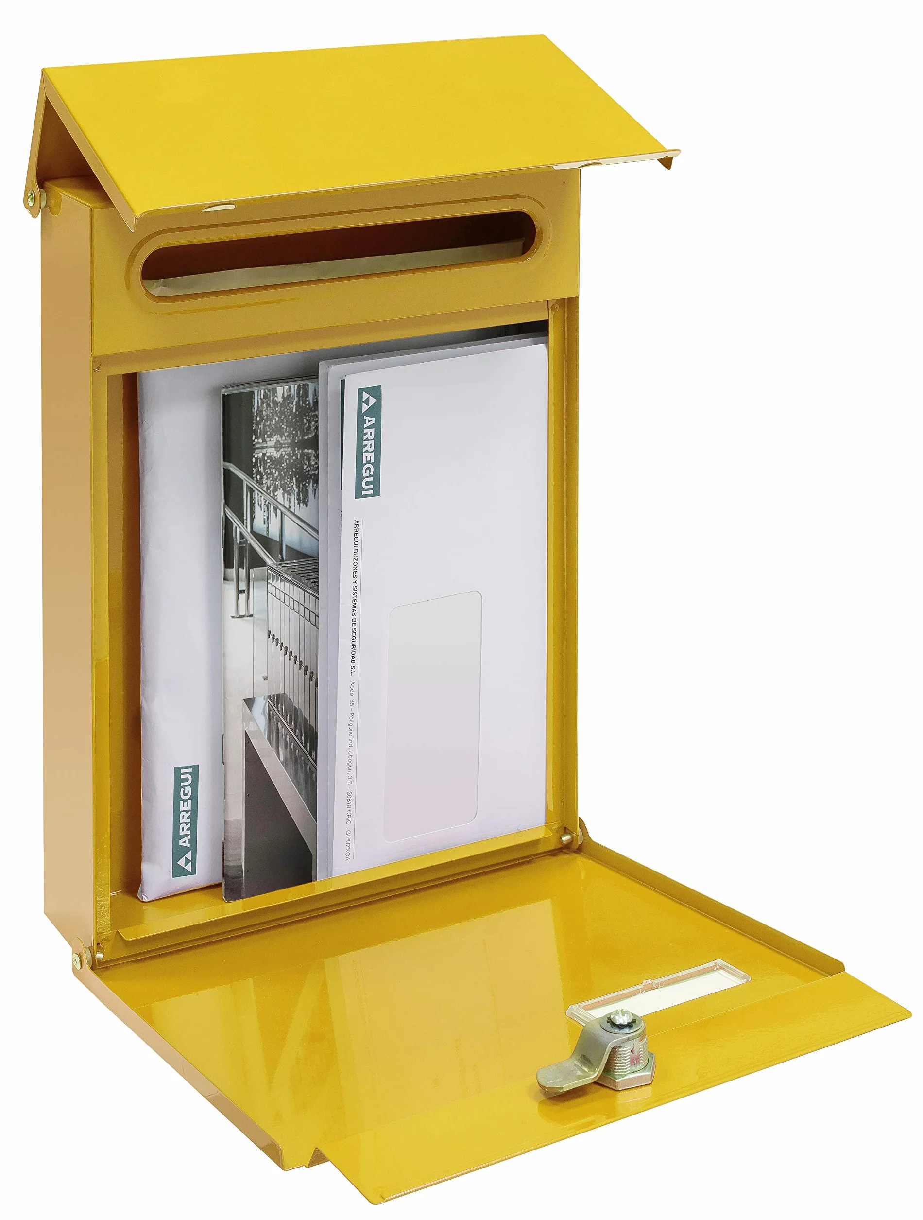 Arregui Line Skrzynka na Listy, Żółty, 30,5 x 23 x 6,5 cm