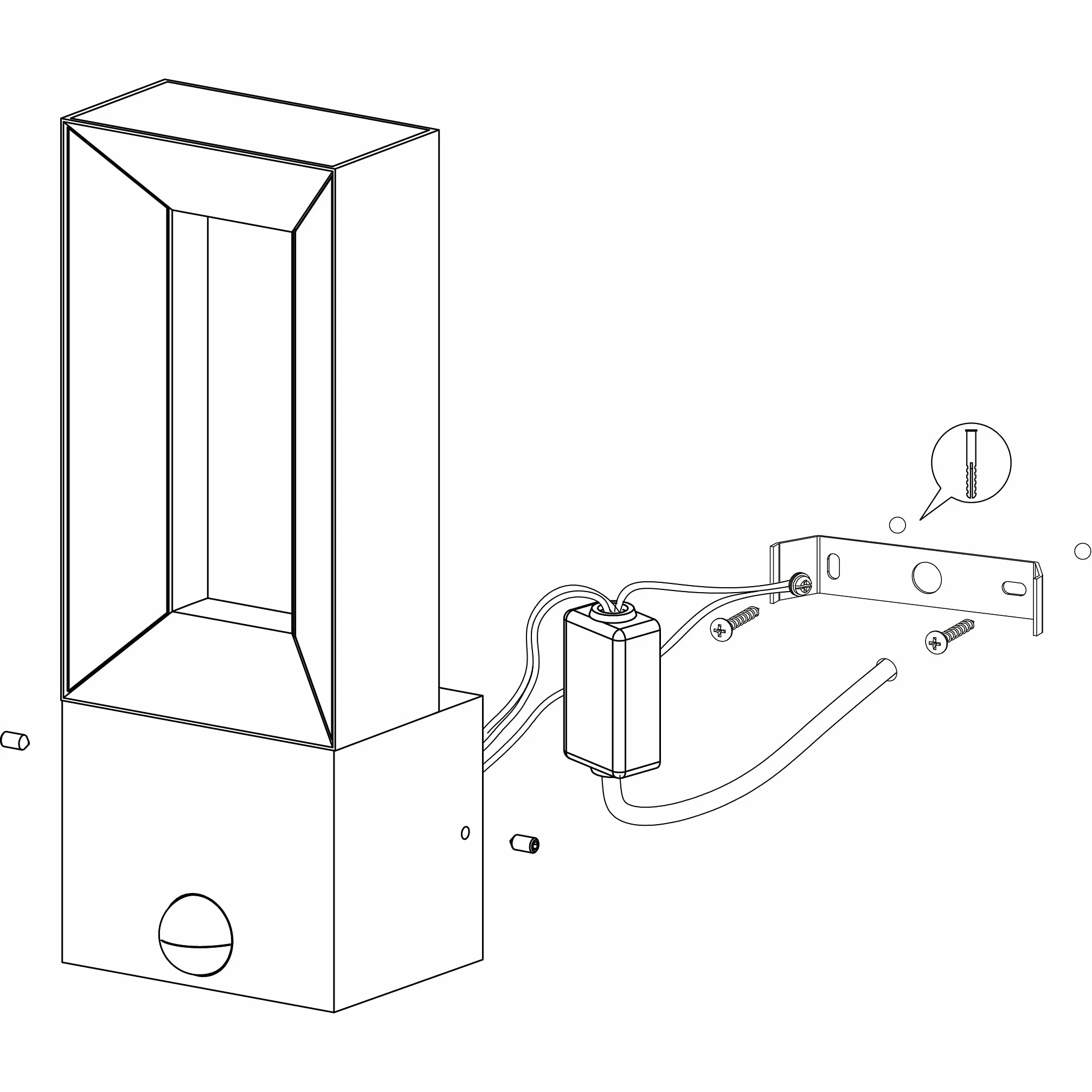 EGLO Lampa zewnętrzna ścienna LED Riforano z czujnikiem ruchu | czujnik zmierzchowy, odlewu aluminiowego w kolorze czarnym i tworzywa sztucznego w kolorze białym, ciepłej bieli, IP44