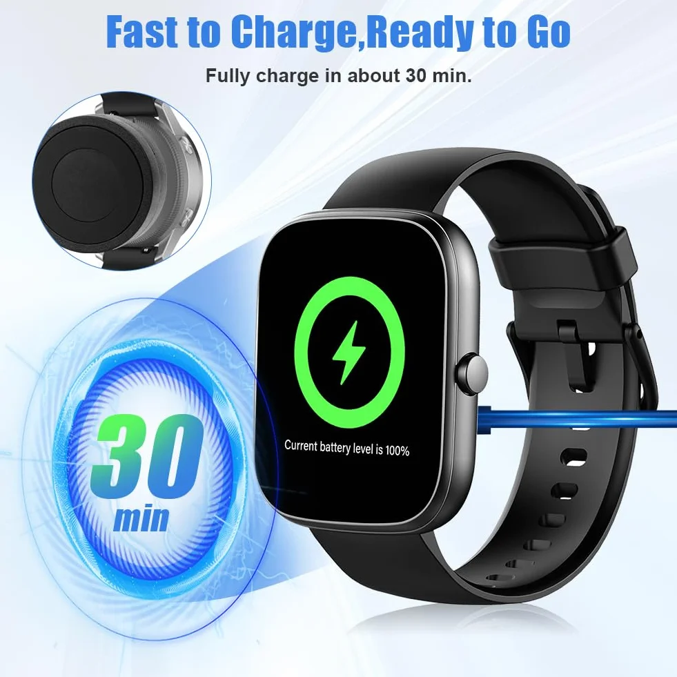 AXFEE Stacja ładująca kompatybilna z Garmin i Fenix, kabel 1M USB-C, czarny