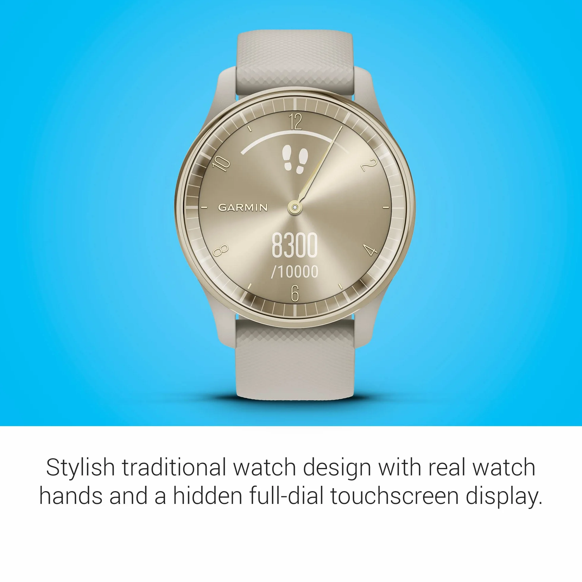 Garmin vivomove Trend Hybrydowy Smartwatch Francuski Szary