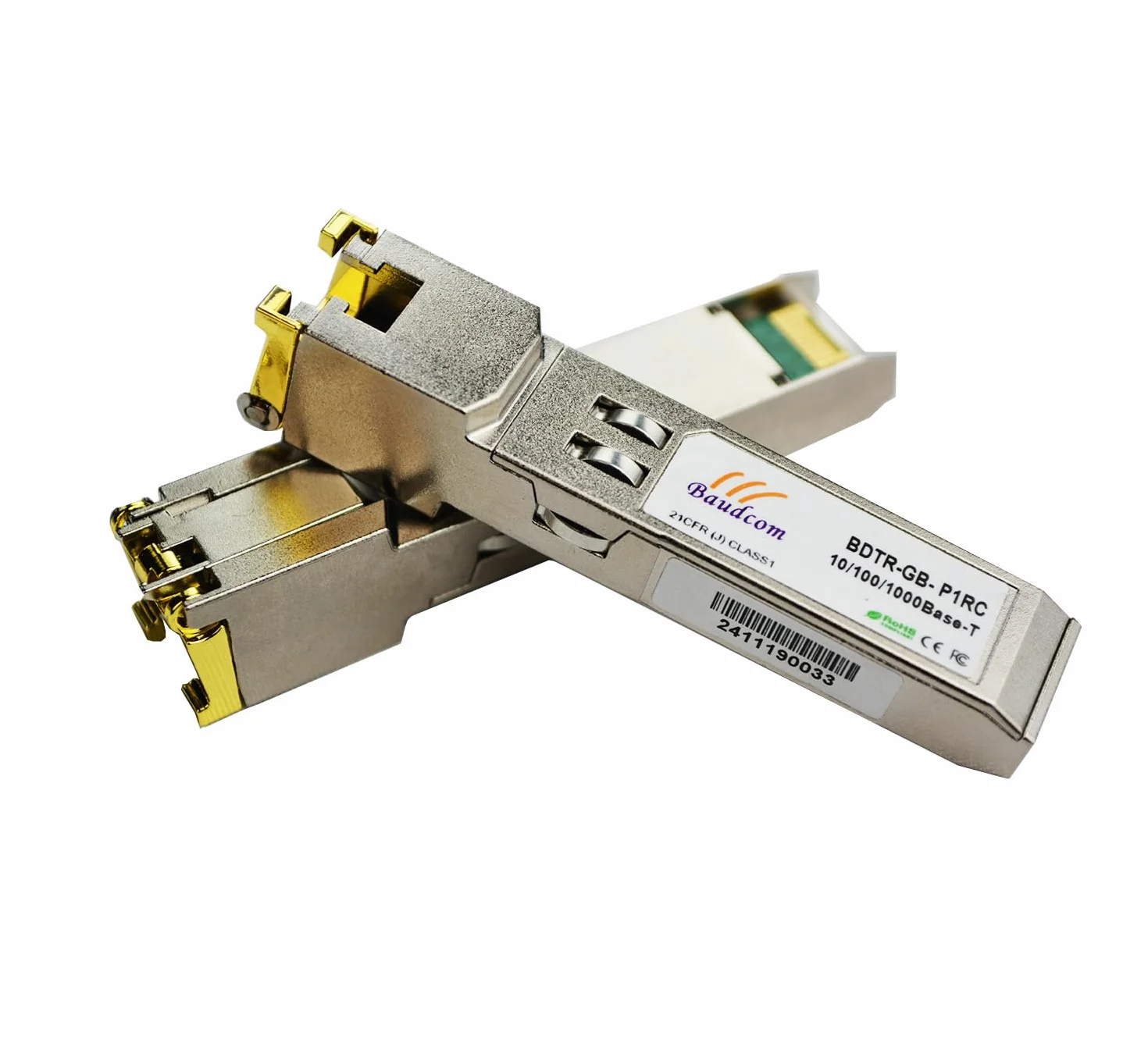 Moduł 1G SFP do RJ45 Mini-Gbic 100-metrowy, miedziany transceiver 1000Base-T kompatybilny z Cisco GLC-T/SFP-GE-T, Meraki MA-SFP-1GB-TX, Ubiquiti UniFi UF-RJ45-1G, Netgear, Zyxel, D-Link, TP-Link i