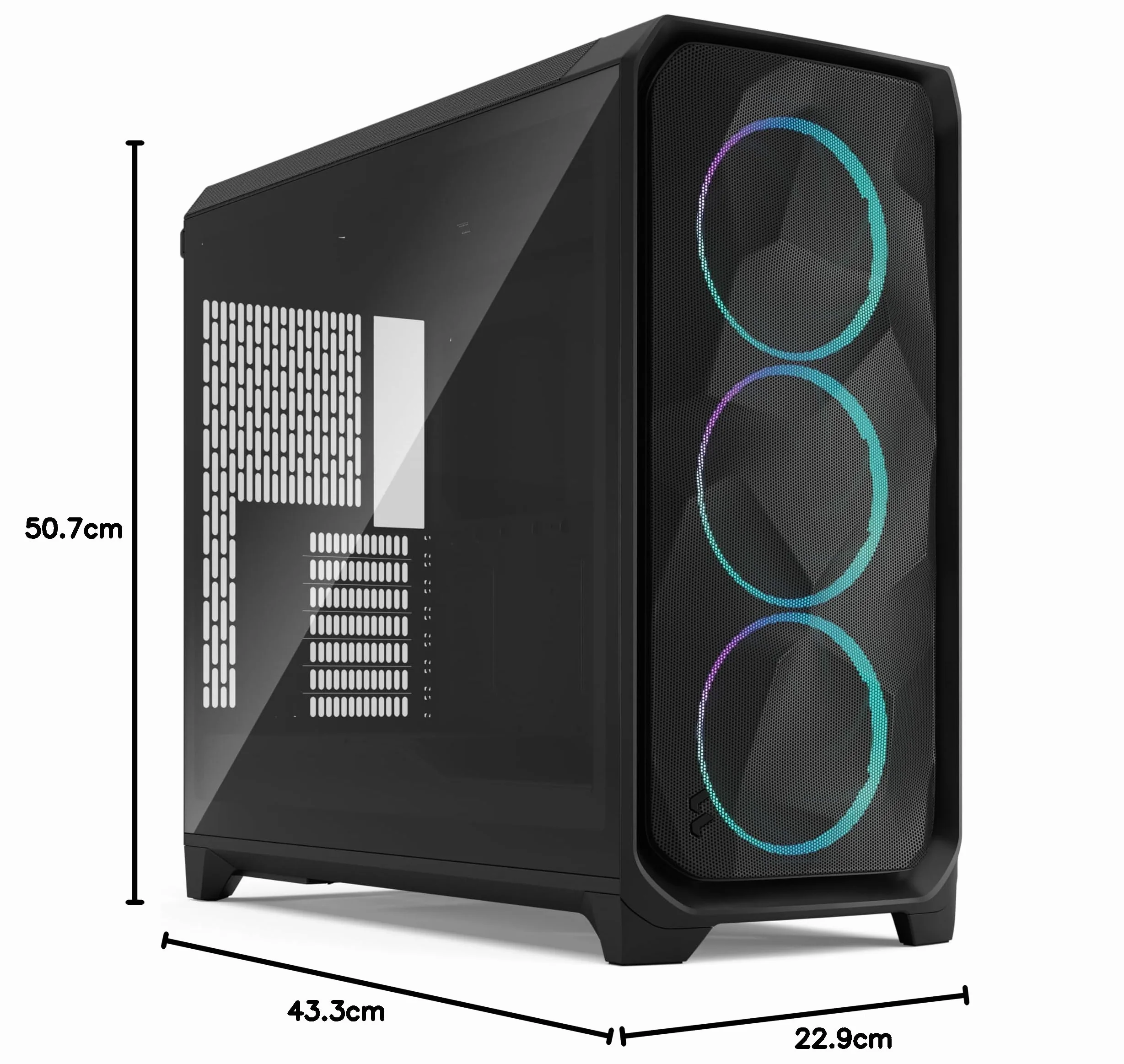 Fractal Design Meshify 3 XL Black RGB TG Light Tint obudowa komputera