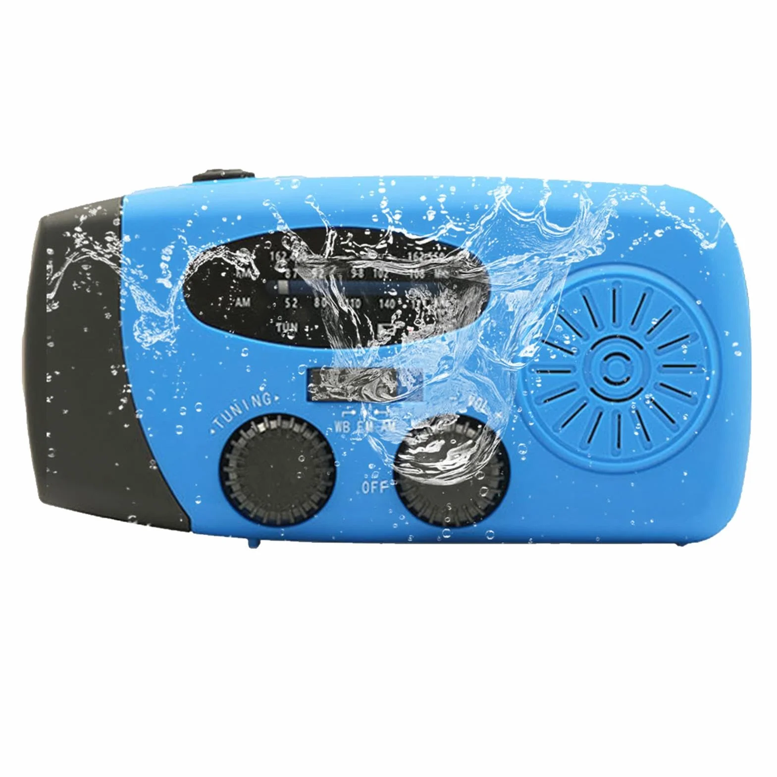 Wielofunkcyjne radio pogodowe, przeno?ne radio, radio solarne i korbowe, radio AM/FM, radio z korb? r?czn? USB, uniwersalne ?ród? zasilania do reagowania na katastrofy i przygody na ?wie?ym powietrzu