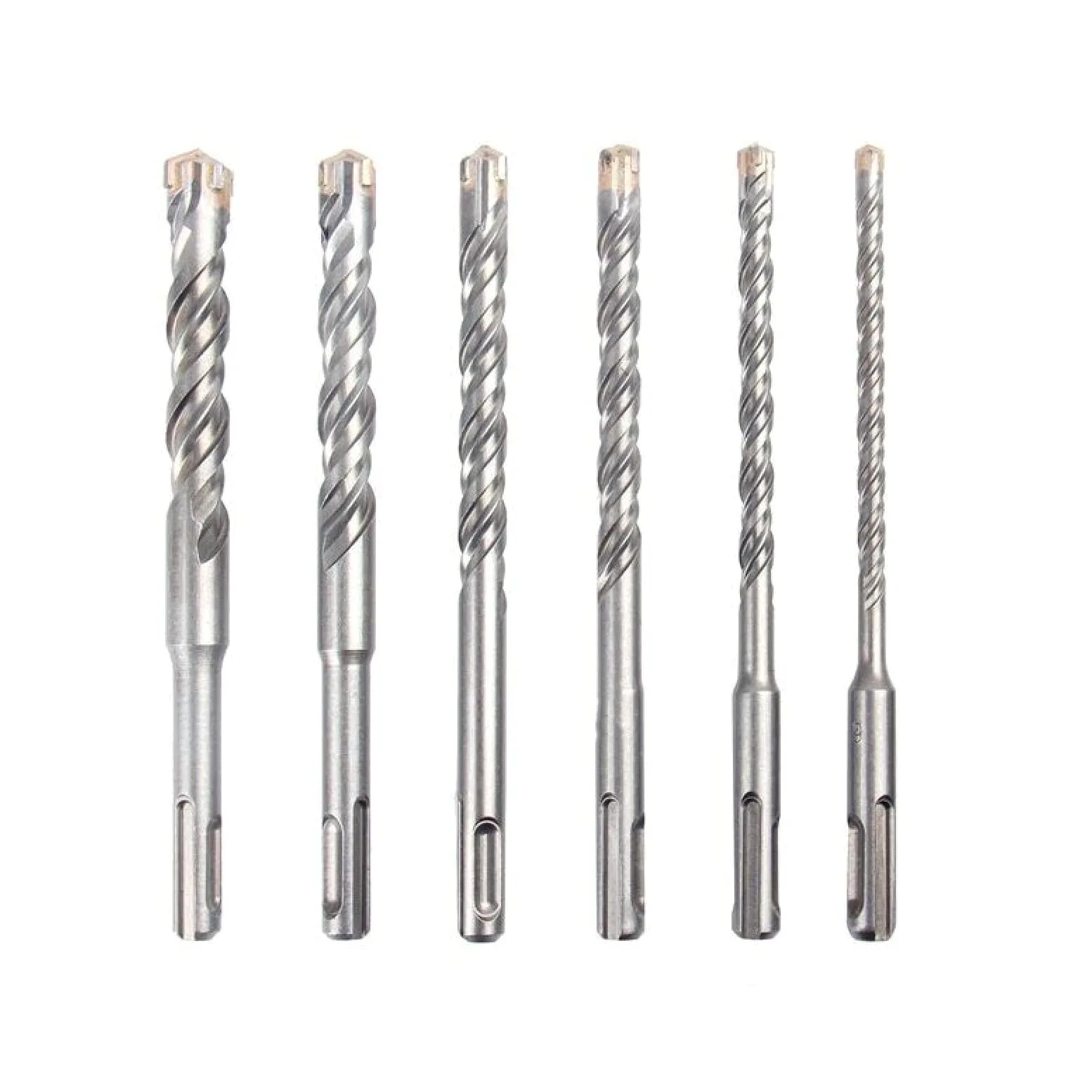 1 szt. SDS Plus 5-16 mm głowica krzyżowa do betonu podwójny młotek świdrowy 160 mm ceglany blok ścienny elektryczny młot murarski (160 mm x 6 szt.)