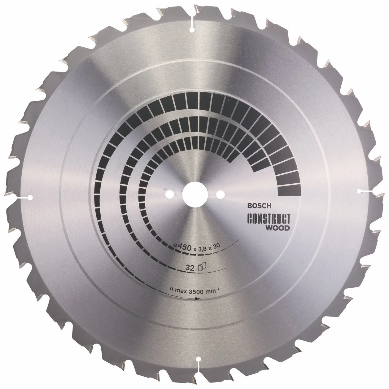 Bosch Profesional Tarcza pilarska Construct Wood 450 x 30 x 3,8 mm, 32