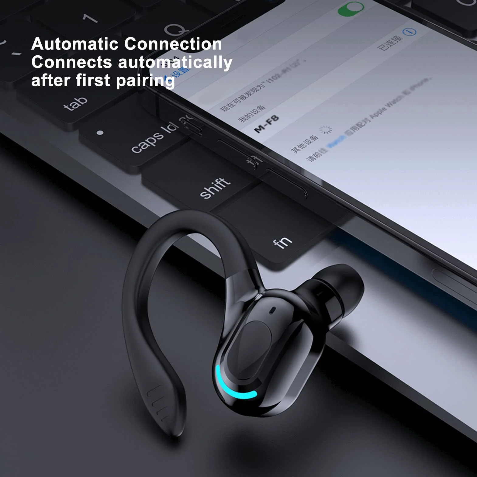 Zestaw Słuchawkowy Bluetooth IPX4 Bezprzewodowa Słuchawka Jedno Ucho do Biegania Jazdy