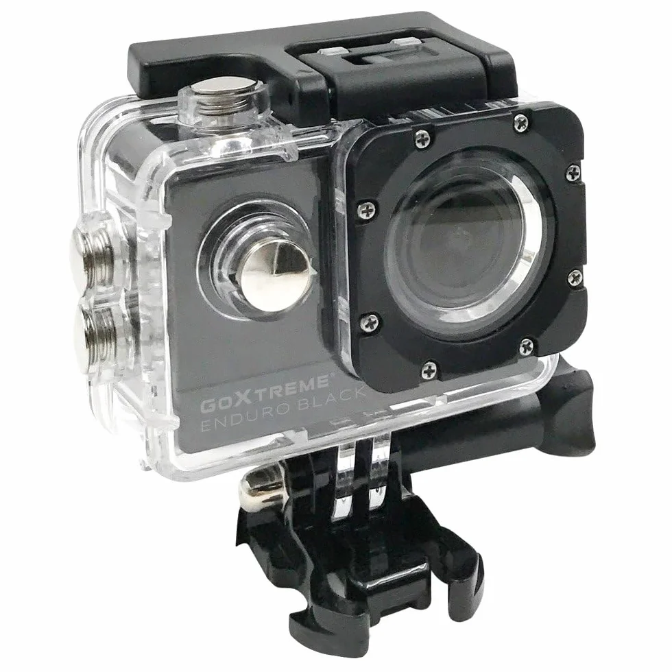 GoXtreme Enduro Black Action kamera (4K, Real 2, 7K @ 30fps, FullHD do 60fps, w zestawie pilot zdalnego sterowania, wyświetlacz 2"/5 cm, WiFi) czarna