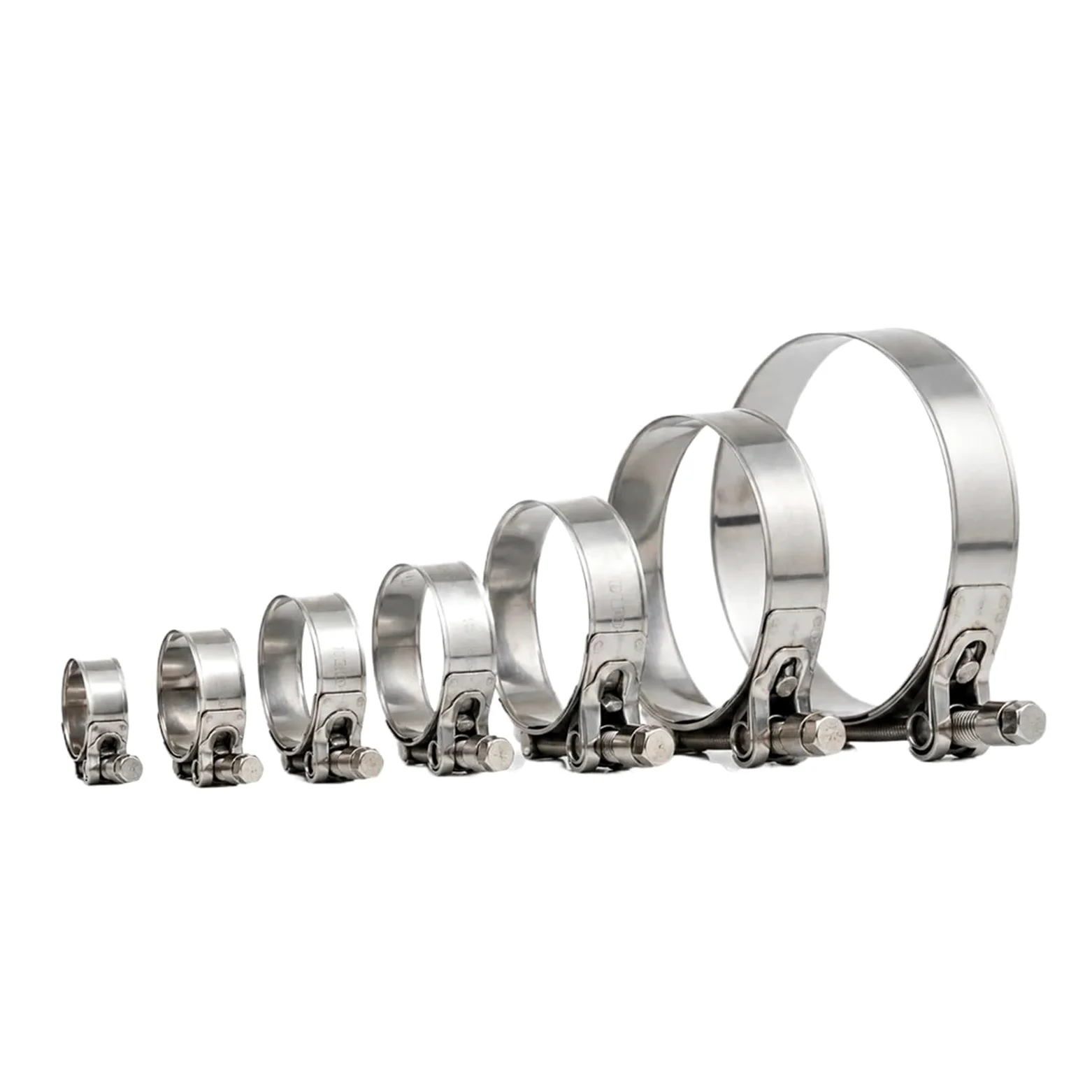1 szt. Uniwersalny zacisk rurowy T-Bolt ze stali nierdzewnej (17-103 mm) | Trwałe rozwiązanie zaciskowe do rur wydechowych samochodów i motocykli(40MM-43MM 10PCS)