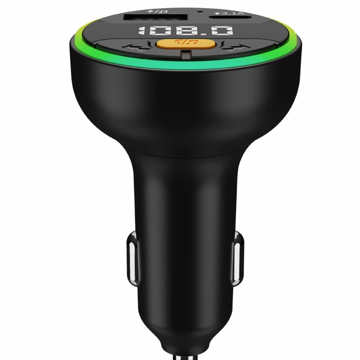 Samochodowy Transmiter FM Bluetooth 5.3 Handsfree Wireless Car Kit USB C