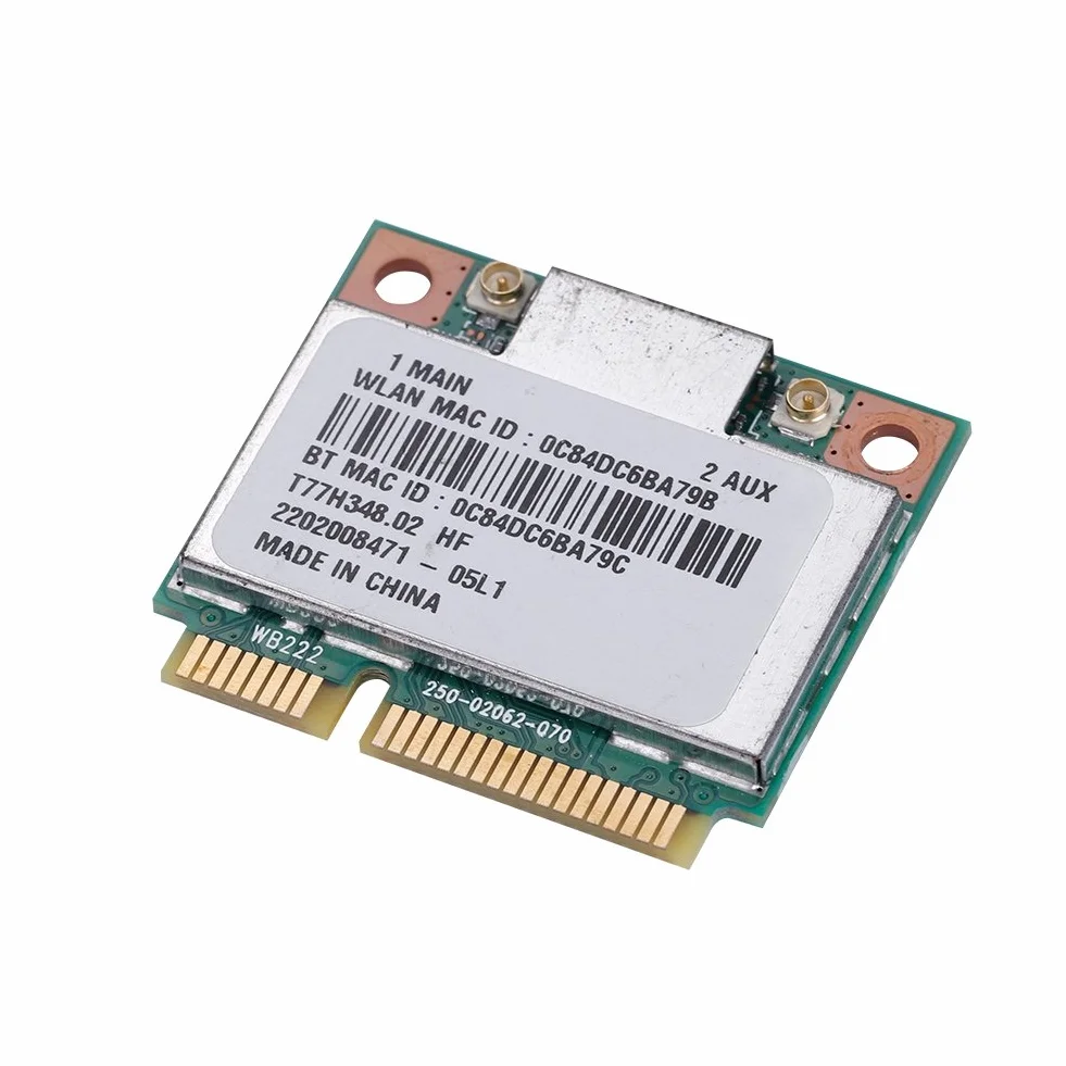Atheros AR9462 AR5B22 Mini PCI E 802.11N WLAN Karte Bluetooth 4.0 2.4 & 5Ghz