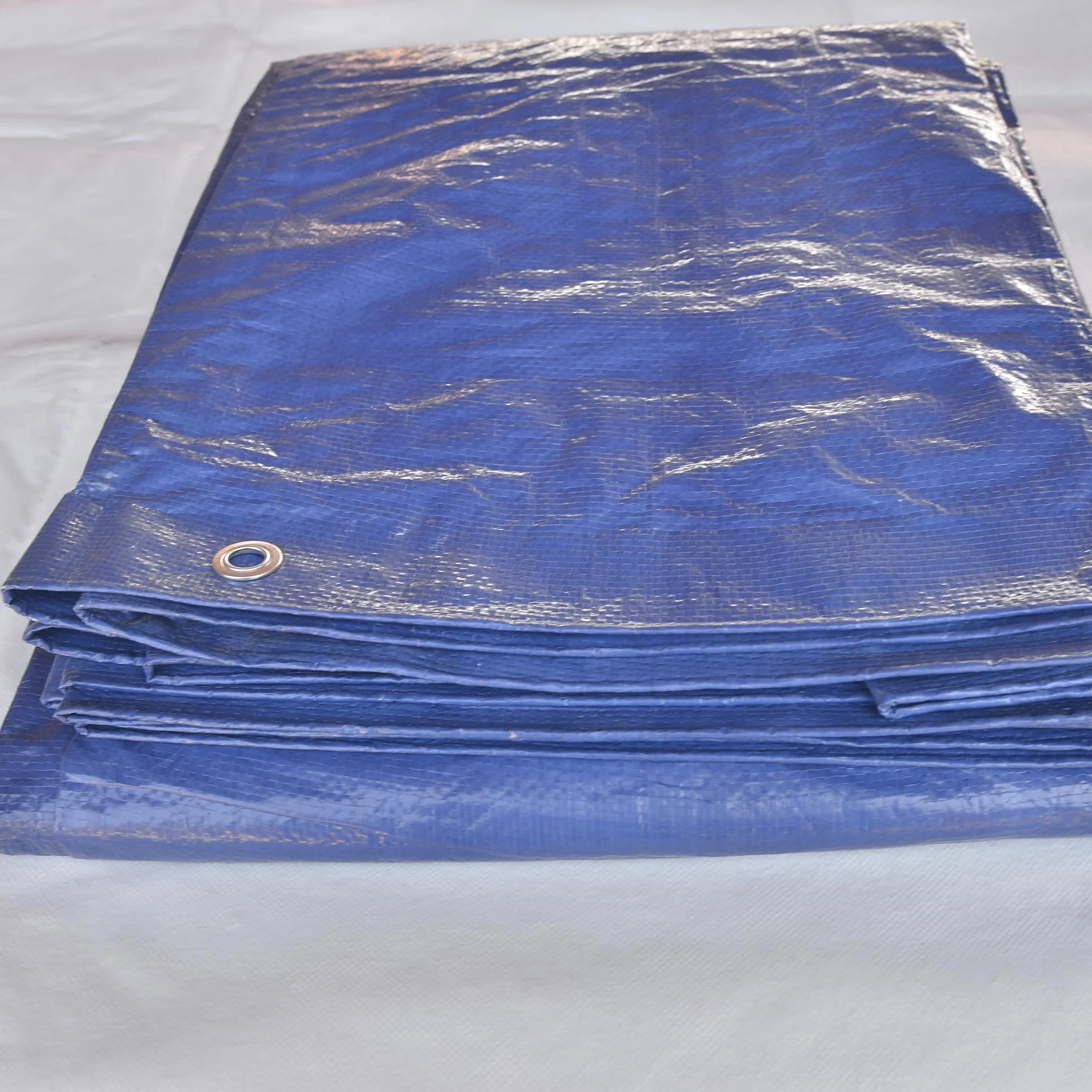 Tenax Plandeka okryciowa z oczkami, 3,00 x 5 m, zielono-niebieska, 90 g/m², plandeka ochronna na drewno, meble ogrodowe, samochody, baseny, łodzie, pole kempingowe, plandeka ochronna z metalowymi
